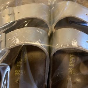 COPY - Birkenstock Silver Double Strap Buckle Sandals 8 reposhing due to condit…